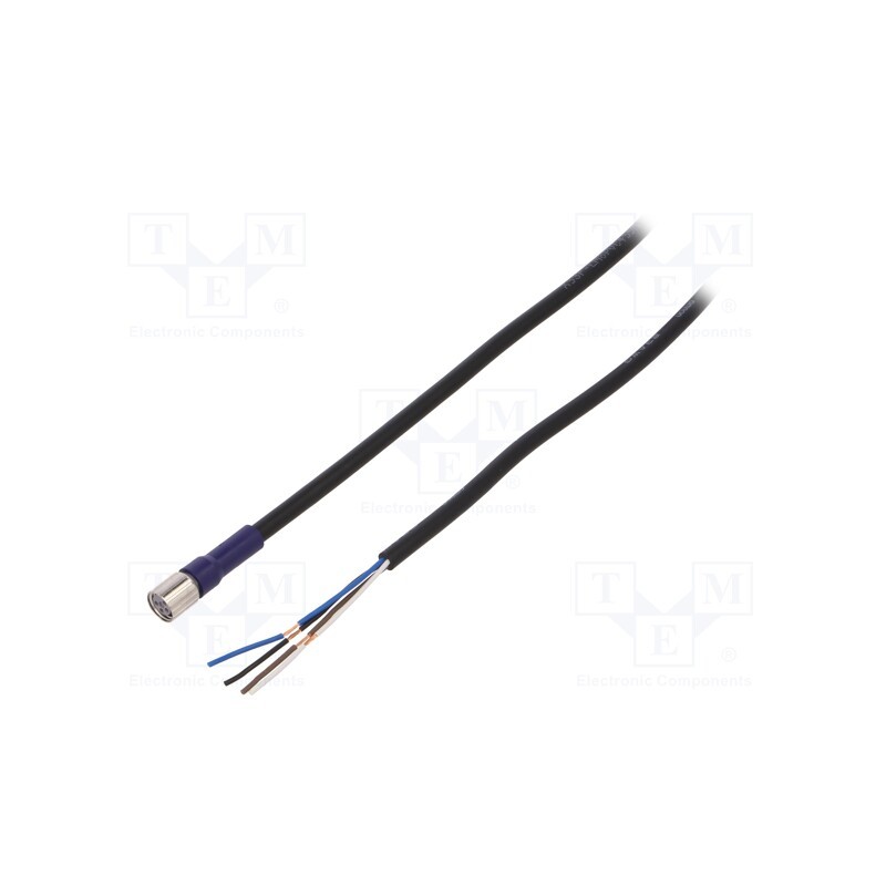 1 pcs x OMRON - XS3F-LM8PVC4S5M - Connection lead, M8, PIN: 4, straight, 5m, plug, 0.5A, -10÷65°C, PVC