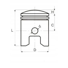 69 00 17 24 piston for atv bashan loncin 250 300
