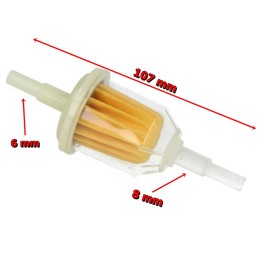 R large universal fuel filter atv quad bashan eagle loncin shineray 6 8mm