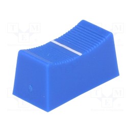 2 pcs x CLIFF - CS1 TYPE A BLUE - Knob: slider, blue, 23x11x11mm, Width shaft 4mm, plastic