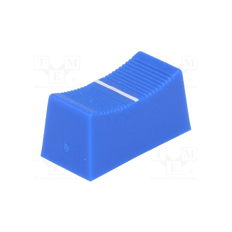 2 pcs x CLIFF - CS1 TYPE A BLUE - Knob: slider, blue, 23x11x11mm, Width shaft 4mm, plastic