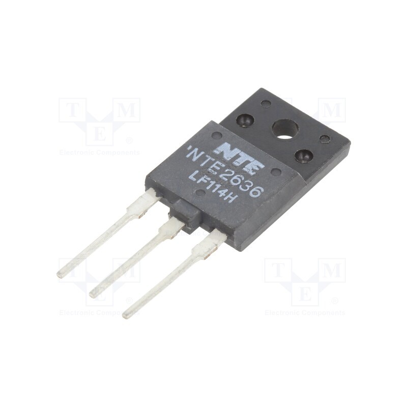 1 pcs x NTE Electronics - NTE2636 - Transistor: NPN, bipolar, 1.5kV, 8A, 50W, TO3PFM