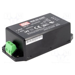 1 pcs x MEAN WELL - IRM-60-24ST - Power supply: switched-mode, for building in,modular, 60W, 24VDC