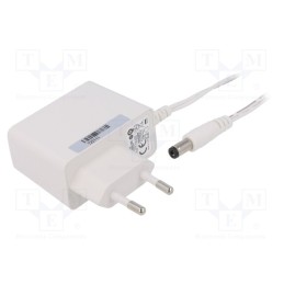 1 pcs x POS - POSC05200A-WH - Power supply: switched-mode, plug, 5VDC, 2A, 10W, Plug: EU, 78.7%