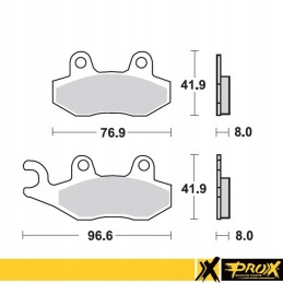 Prox brake pads kh135 kh214 yamaha yz front