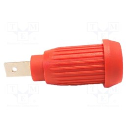 1 pcs x MUELLER ELECTRIC - BU-31603-2 - Socket, 4mm banana, 15A, 1kV, red, nickel plated, soldered, 35mm