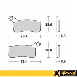 Prox brake pads kh462 ktm sx xc atv front