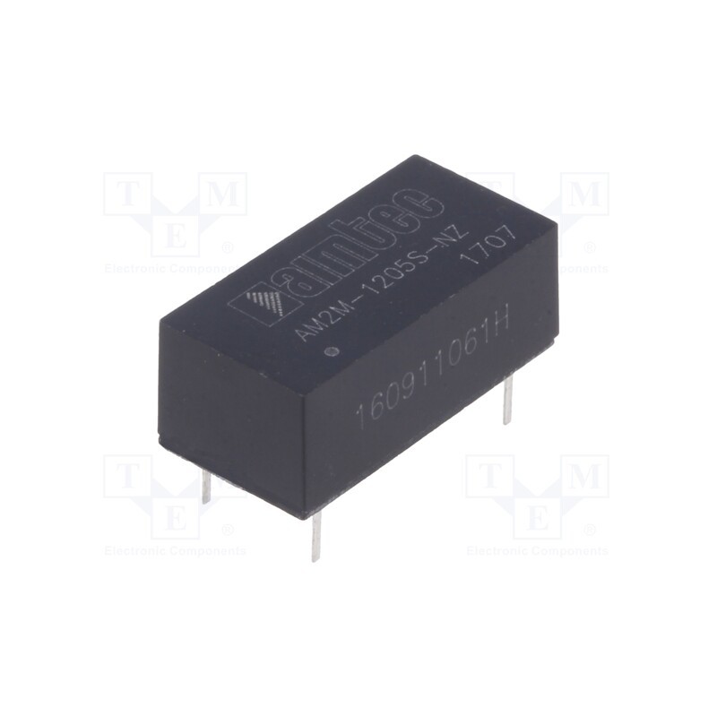 1 pcs x AIMTEC - AM2M-1205S-NZ - Converter: DC/DC, 2W, Uin: 10.8÷13.2V, Uout: 5VDC, Iout: 400mA, DIP14