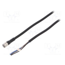 1 pcs x OMRON - XS3F-M8PVC4S2M - Connection lead, M8, PIN: 4, straight, 2m, socket, 250VAC, -25÷70°C