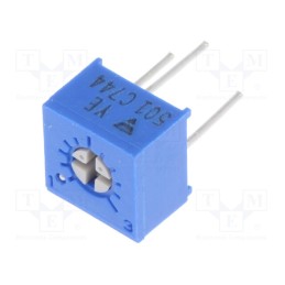 2 pcs x VISHAY - T73YE501KT20 - Potentiometer: mounting, single turn,horizontal, 500Ω, 500mW