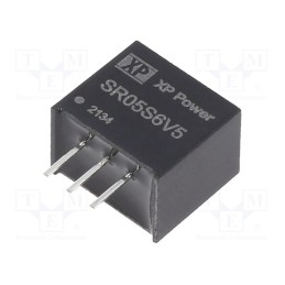 1 pcs x XP POWER - SR05S6V5 - Converter: DC/DC, Uin: 8÷34V, Uout: 6.5VDC, Iout: 500mA, SIP3, 330kHz