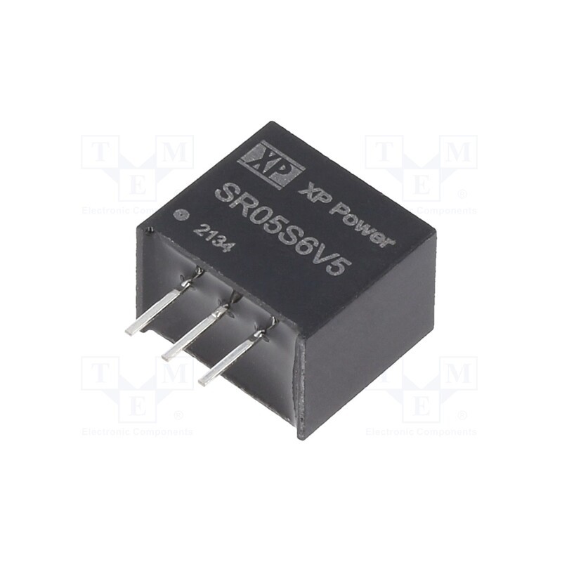1 pcs x XP POWER - SR05S6V5 - Converter: DC/DC, Uin: 8÷34V, Uout: 6.5VDC, Iout: 500mA, SIP3, 330kHz