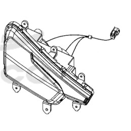 Headlight left lamp Kymco MXU 550 700