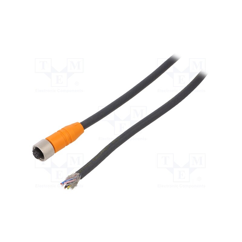 1 pcs x OMRON - Y92E-M12PURSH8S25M-L - Connection lead, M12, PIN: 8, straight, 25m, plug, 4A, -25÷80°C, PUR
