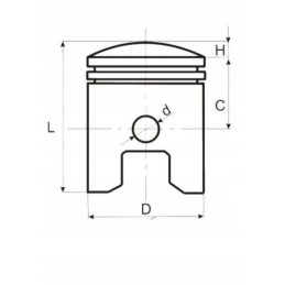 53 00 15 22 piston jialing 250 cc 2 pistons 4t bashan
