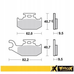 Prox brake pads kh428 yamaha yfm raptor rear