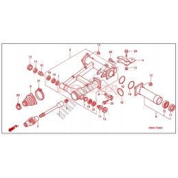 Rubber cover for cardan shaft honda trx 350 fourtrax