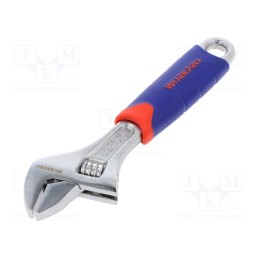 1 pcs x Workpro - W072008 - Wrench, adjustable, Tool material: chrome-vanadium steel, 160mm