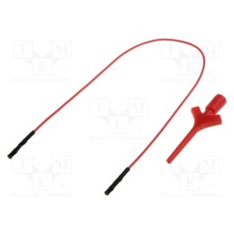 1 pcs x AXIOMET - AX-CP-06-R - Clip-on probe, pincers type, 2A, 60VDC, red, Grip capac: max.2mm