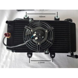 Quad radiator Bashan BS250AS 43 set with fan