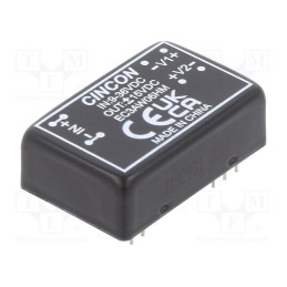1 pcs x CINCON - EC3AW06HM - Converter: DC/DC, 3W, Uin: 9÷36V, Uout: 15VDC, Uout2: -15VDC, DIP24