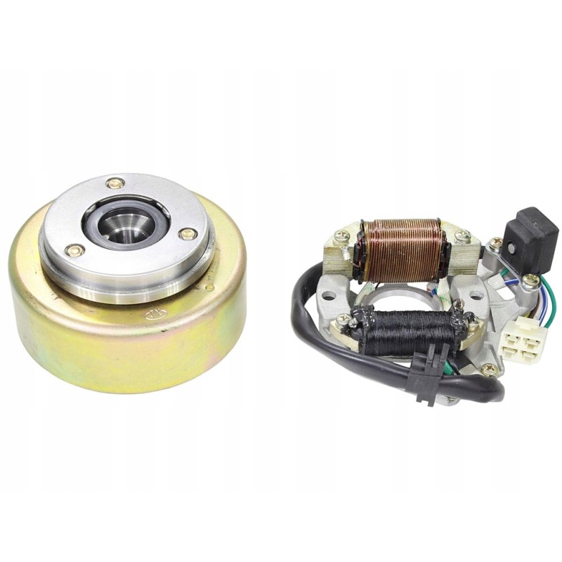 Ignition device atv 110 125 2 coils stator magneto magneto bendix set