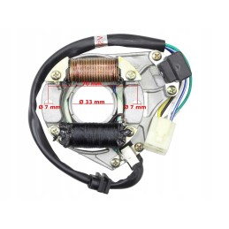 Ignition device atv 110 125 2 coils stator magneto magneto bendix set