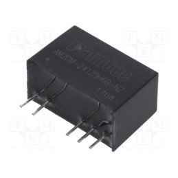 1 pcs x AIMTEC - AM2DM-2412DH60-NZ - Converter: DC/DC, 2W, Uin: 21.6÷26.4V, Uout: 12VDC, Uout2: -12VDC