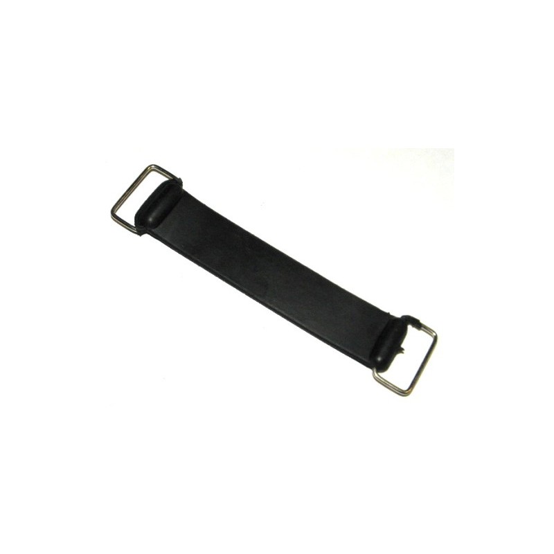 Battery mounting strap for quad cross