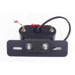 Motorcycle LED rear lamp with 2x plate base