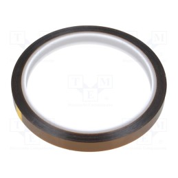 1 rol x ANTISTAT - 051-0008 - Tape: high temperature resistant, Thk: 0.07mm, 50%, amber, W: 9mm