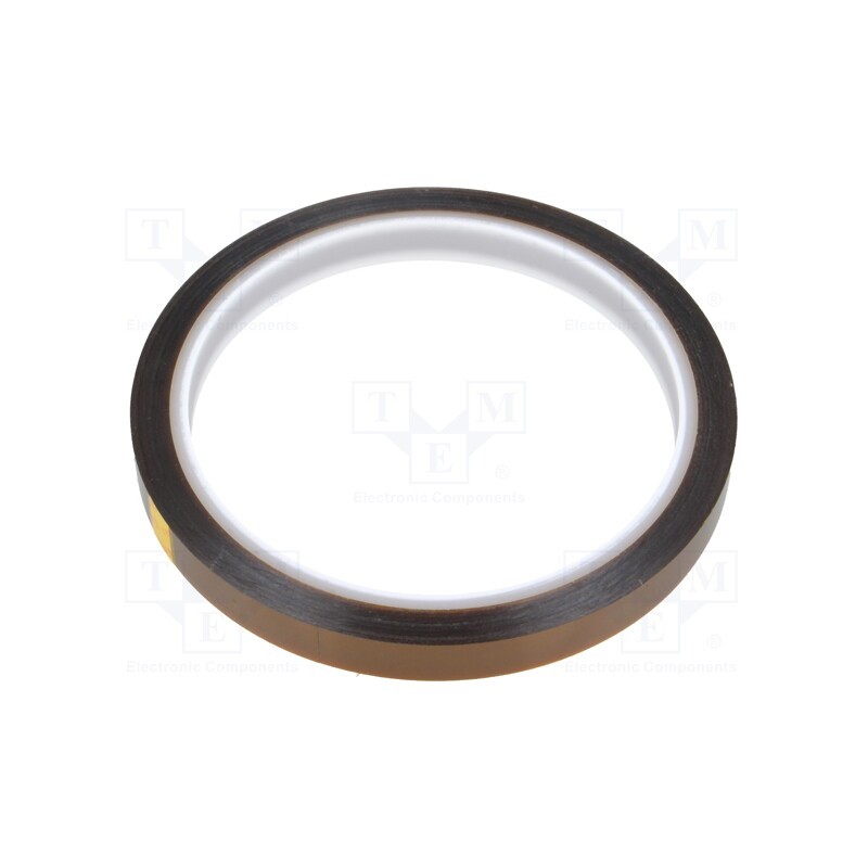 1 rol x ANTISTAT - 051-0008 - Tape: high temperature resistant, Thk: 0.07mm, 50%, amber, W: 9mm