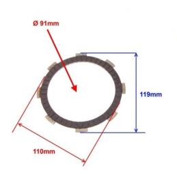 Disc, disc, clutch disc, bashan clutch