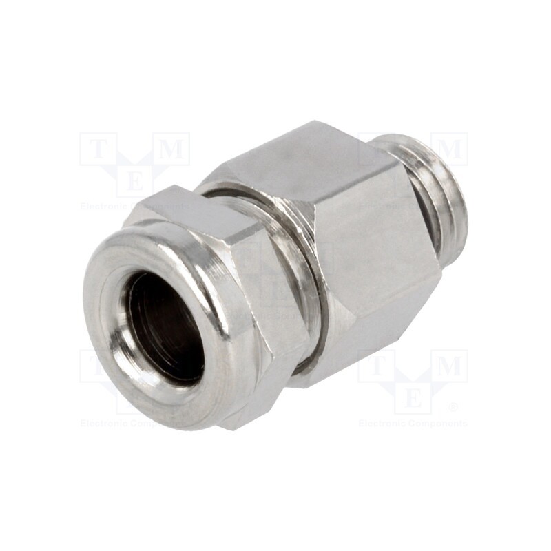 1 pcs x LAPP - 52001880 - Cable gland, M8, 1, IP68, brass, Body plating: nickel