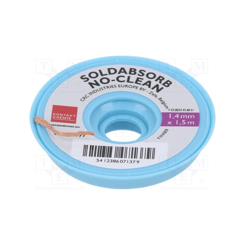 1 pcs x KONTAKT CHEMIE - 33397-AA - Tape: desoldering, halide-free,rosin, W: 1.4mm, L: 1.5m
