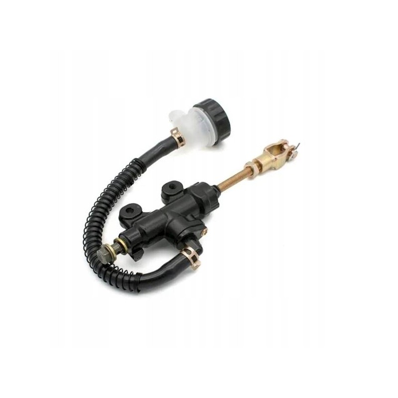 Foot brake pump with reservoir atv cross