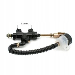 Foot brake pump with reservoir atv cross