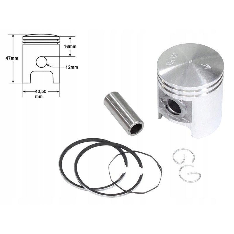 Peugeot Buxy piston 0 50 2 grinds