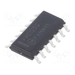 1 pcs x ONSEMI - MC74VHC125DG - IC: digital, 3-state,bus buffer, Ch: 4, IN: 2, CMOS, SMD, SOIC14, VHC