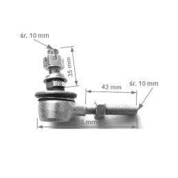 Steering rod end quad 110 150 200 250
