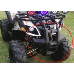 Plastic front bumper atv 125 large black fuxin wb