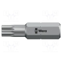 1 pcs x WERA - 5066155001 - Screwdriver bit, spline (12-angles), XZN M5, Overall len: 25mm
