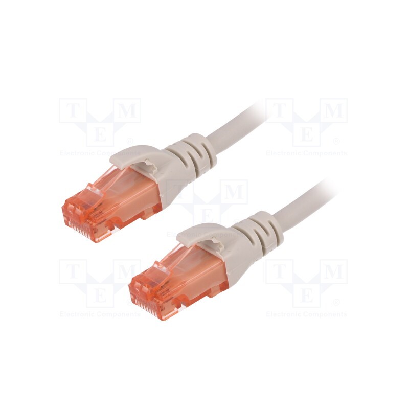 1 pcs x DIGITUS - DK-1617-005 - Patch cord, U/UTP, 6, stranded, Cu, LSZH, grey, 0.5m, 26AWG