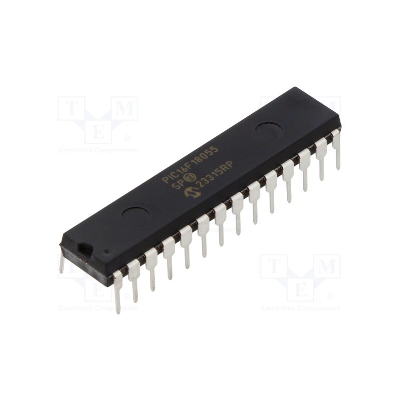 1 pcs x MICROCHIP TECHNOLOGY - PIC16F18055-E/SP - IC: PIC microcontroller, 14kB, 32MHz, 1.8÷5.5VDC, THT, SPDIP28