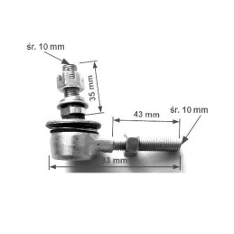 Rod end atv shineray bashan 110 150 200