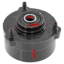 Hub brake drum shoes front left quad atv