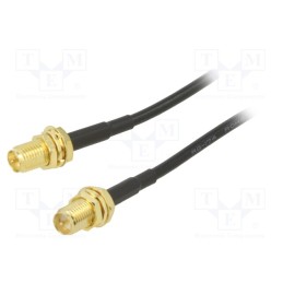 1 pcs x ONTECK - SMA-14-1.0 - Cable, 50Ω, 1m, RP-SMA female,both sides, black, straight