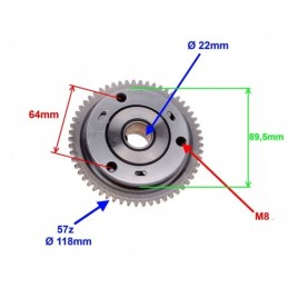 Bendiks bendix starter clutch quad 200 250