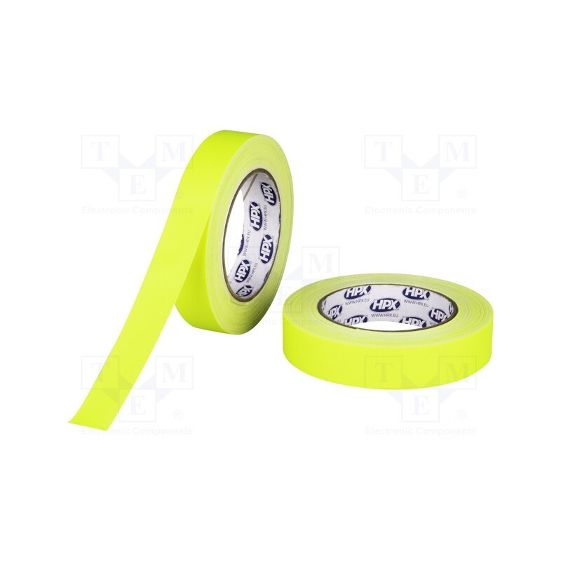 1 rol x HPX - FY2525 - Tape: duct, W: 25mm, L: 25m, Thk: 0.3mm, yellow, natural rubber