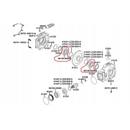 Rear differential bearing kymco mxu 300 300r